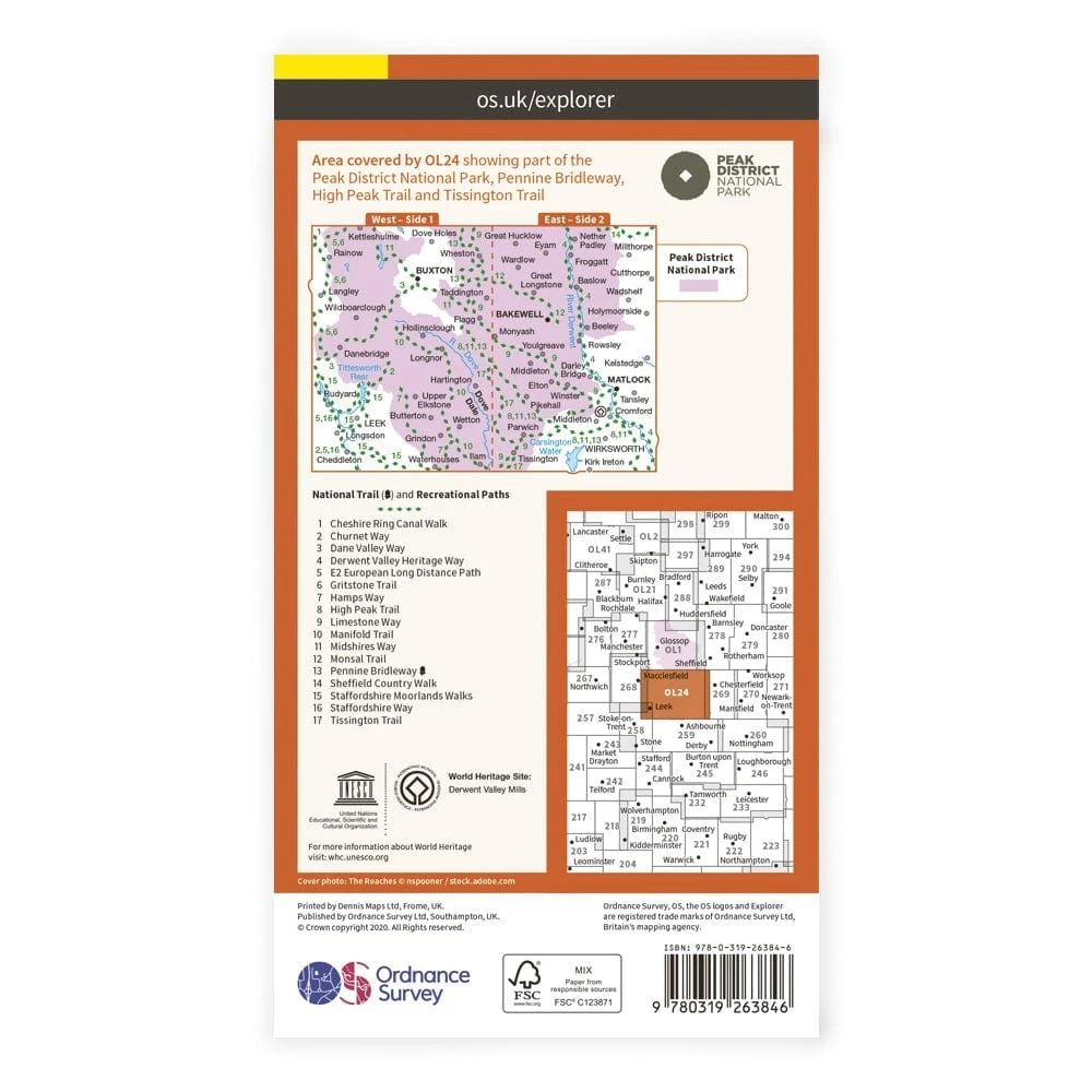 OS Explorer / Peak District White Peak 2 OS Explorer / Peak District White Peak - Image 2