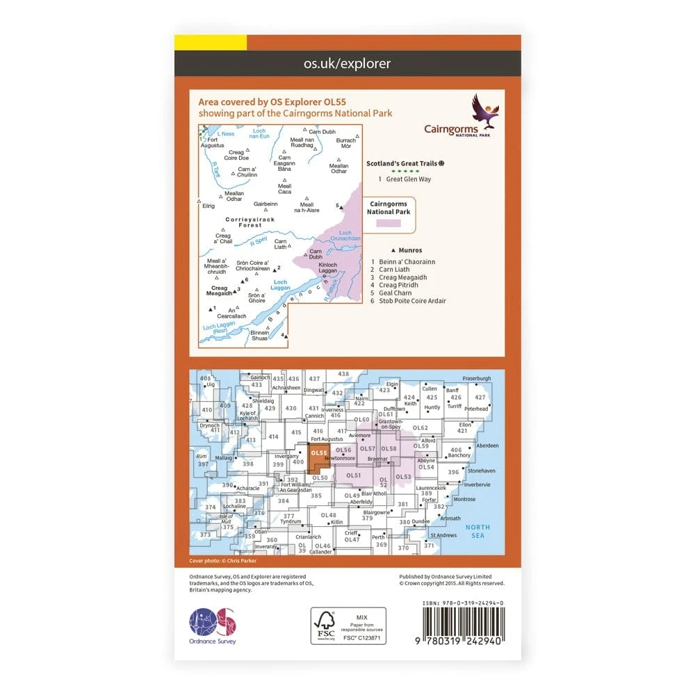 OS Explorer / Loch Lagan & Creag Meagaidh 2 OS Explorer / Loch Lagan & Creag Meagaidh - Image 2
