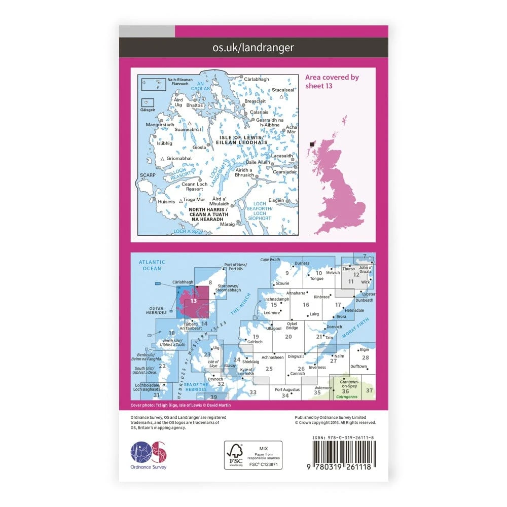 OS Landranger / West Lewis & North Harris 2 OS Landranger / West Lewis & North Harris - Image 2