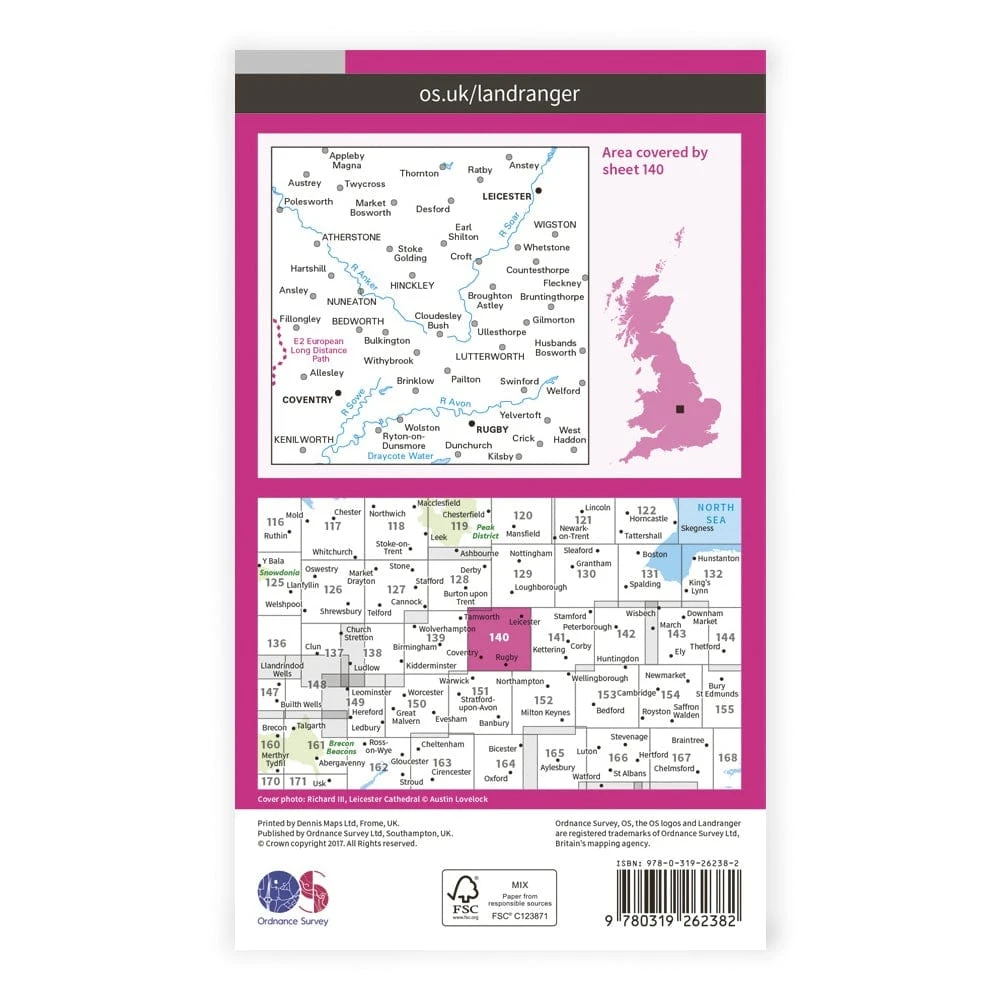 OS Landranger / Leicester & Coventry 2 OS Landranger / Leicester & Coventry - Image 2