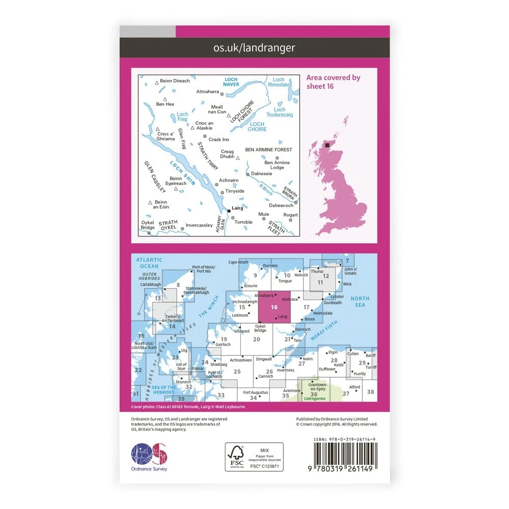 OS Landranger / Lairg & Loch Shin 2 OS Landranger / Lairg & Loch Shin - Image 2