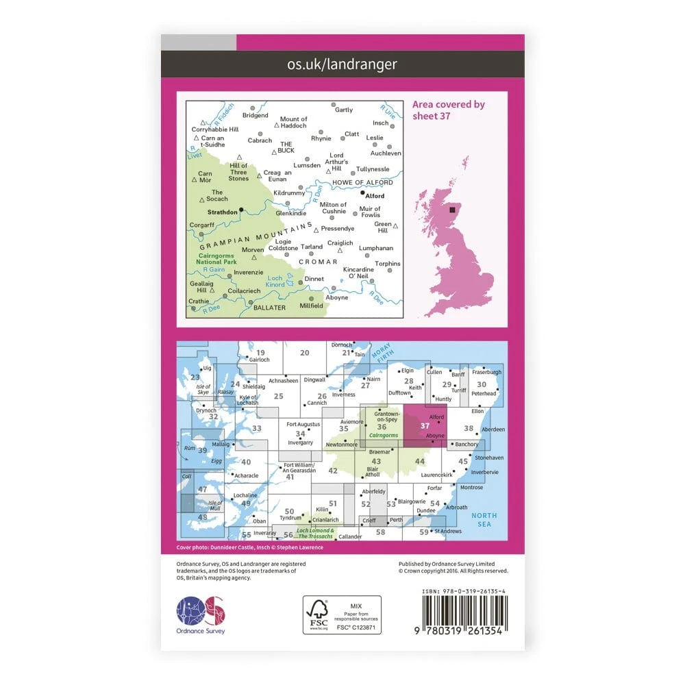 OS Landranger / Strathdon 2 OS Landranger / Strathdon - Image 2