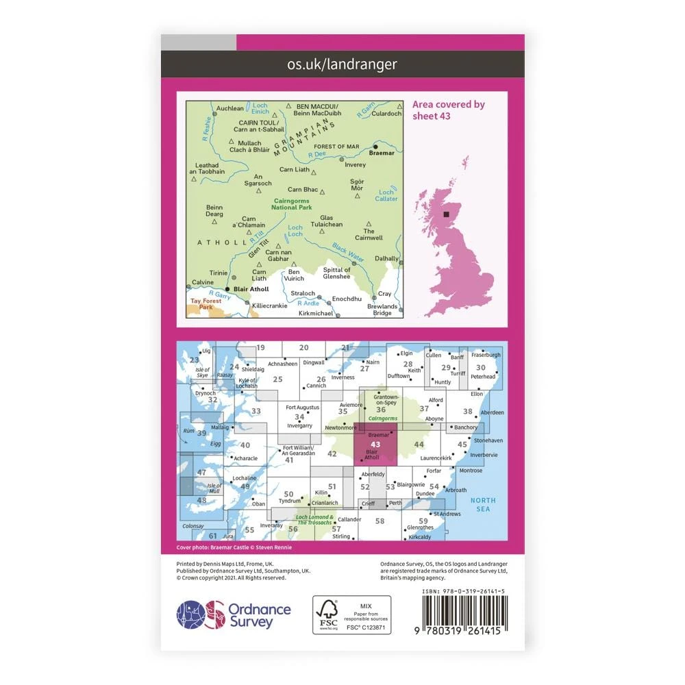 OS Landranger / Braemar & Blair Atholl 2 OS Landranger / Braemar & Blair Atholl - Image 2