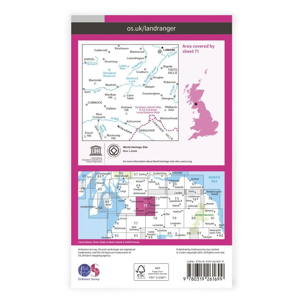 OS Landranger / Lanark & Upper Nithsdale 2 OS Landranger / Lanark & Upper Nithsdale - Image 2