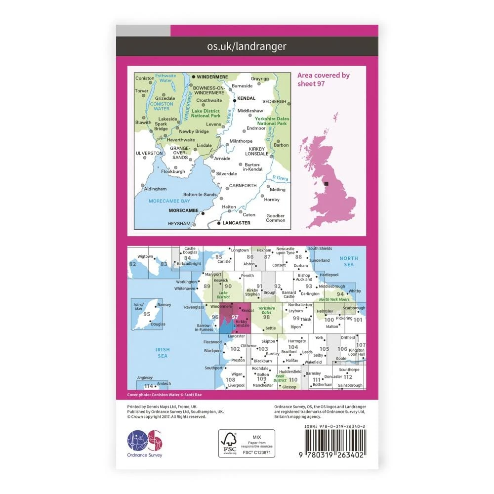 OS Landranger / Kendal & Morecambe 2 OS Landranger / Kendal & Morecambe - Image 2